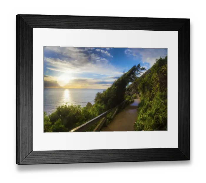 Framed Print : Sunset, Julia Pfeiffer Burns State Park, Big Sur, California, USA