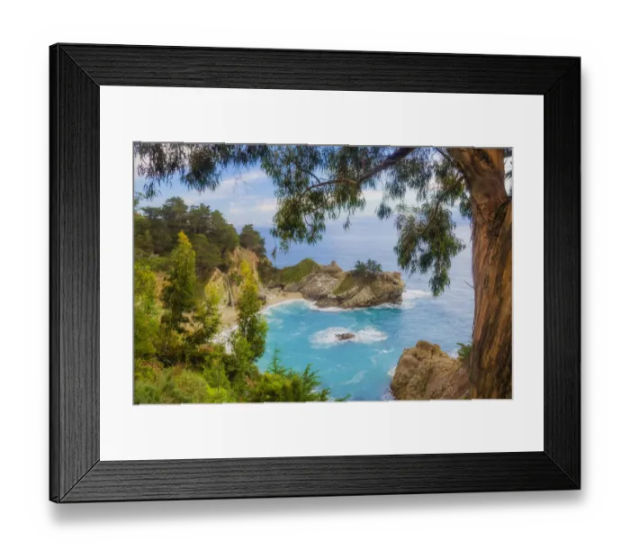 Framed Print : McWay Falls, Julia Pfeiffer Burns State Park, Big Sur, California, USA