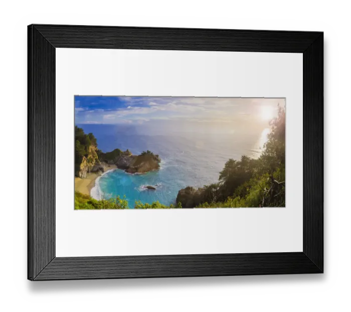Framed Print : Sunset, McWay Falls, Julia Pfeiffer Burns State Park, Big Sur, California, USA Framed Print : Sunset, McWay Falls, Julia Pfeiffer Burns State Park, Big Sur, California, USA