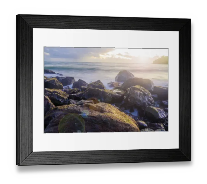 Framed Print : Sunset on Muir Beach, Marin County, California, USA Framed Print : Sunset on Muir Beach, Marin County, California, USA
