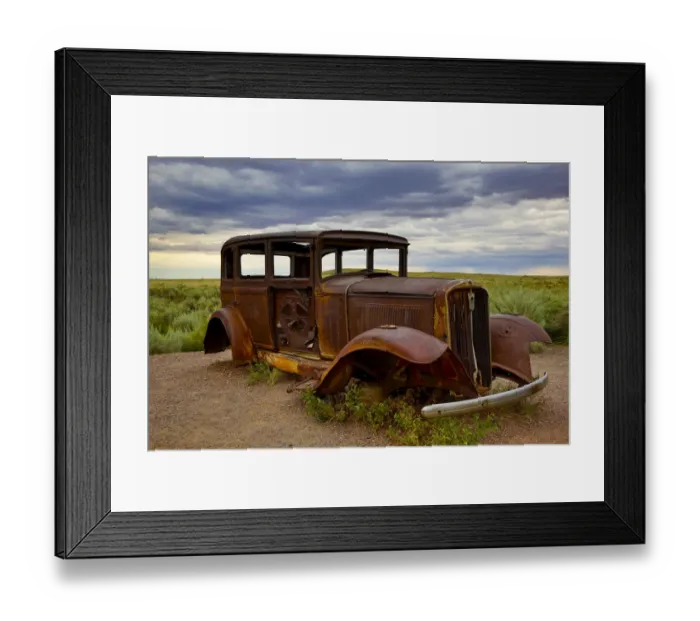 Framed Print : Rusty old 1931 Studebaker at the Painted Forest National Park, Arizona Framed Print : Rusty old 1931 Studebaker at the Painted Forest National Park, Arizona