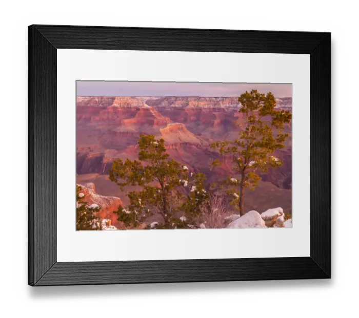 Framed Print : USA, Arizona, Grand Canyon National Park. Sunrise on Mather Point