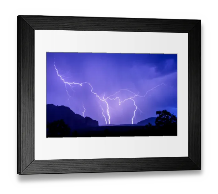 Framed Print : USA, stormy, lightning Framed Print : USA, stormy, lightning