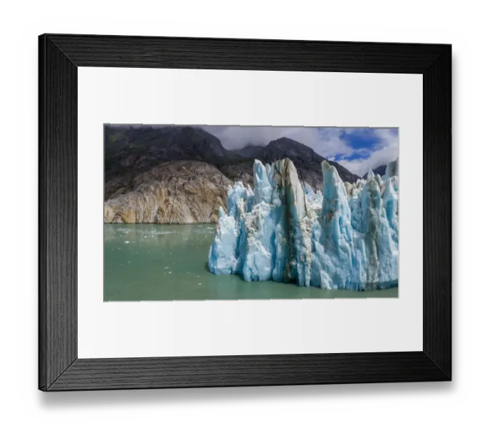 Framed Print : USA, Alaska, Tracy Arm-Fords Terror Wilderness, Aerial view of blue face of Dawes Glacier Framed Print : USA, Alaska, Tracy Arm-Fords Terror Wilderness, Aerial view of blue face of Dawes Glacier