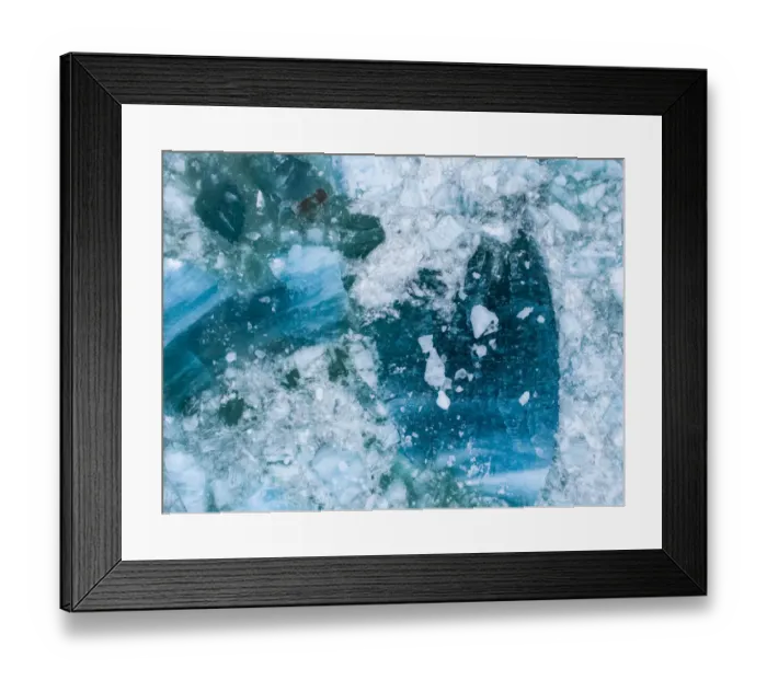 Framed Print : USA, Alaska, Aerial view of shattered icebergs floating near calving face of LeConte Framed Print : USA, Alaska, Aerial view of shattered icebergs floating near calving face of LeConte