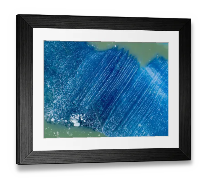 Framed Print : USA, Alaska, Tracy Arm-Fords Terror Wilderness, Aerial view of floating iceberg calved