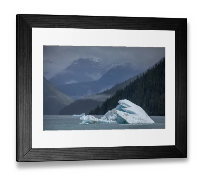 Framed Print : USA, Alaska, Tracy Arm-Fords Terror Wilderness, Glacial iceberg floating in Holkham Bay Framed Print : USA, Alaska, Tracy Arm-Fords Terror Wilderness, Glacial iceberg floating in Holkham Bay