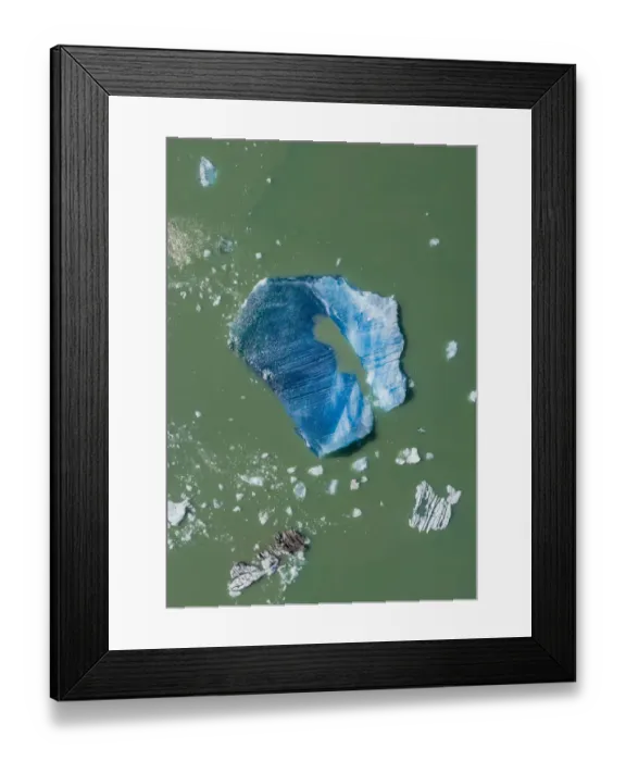 Framed Print : USA, Alaska, Tracy Arm-Fords Terror Wilderness, Aerial view of floating iceberg calved Framed Print : USA, Alaska, Tracy Arm-Fords Terror Wilderness, Aerial view of floating iceberg calved