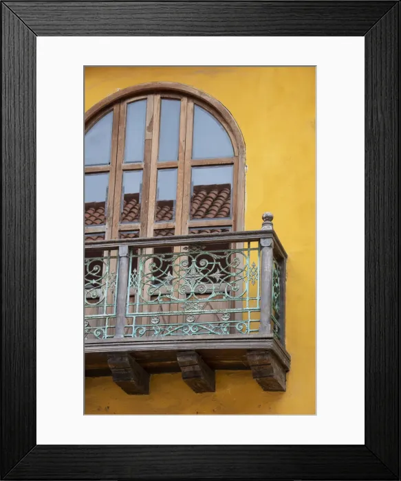 Framed Print : South America, Colombia, Cartagena. Typical historic colonial architecture Framed Print : South America, Colombia, Cartagena. Typical historic colonial architecture