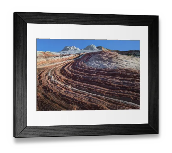 Framed Print : Swirls of colored sandstone in the white pockets area in northern Arizona Framed Print : Swirls of colored sandstone in the white pockets area in northern Arizona