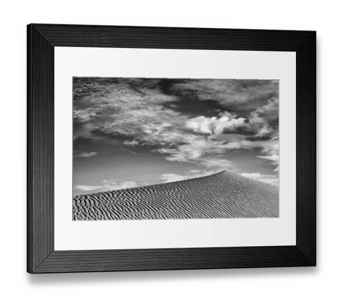 Framed Print : USA, California, Death Valley National Park, Early morning on the Mesquite Flat Dunes