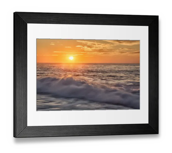 Framed Print : USA, California, La Jolla, Sunset at Boomer Beach Framed Print : USA, California, La Jolla, Sunset at Boomer Beach