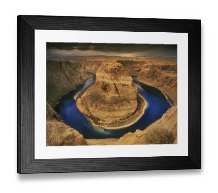 Framed Print : Horseshoe bend of Colorado River in marble canyon on its way to the Grand Canyon in Framed Print : Horseshoe bend of Colorado River in marble canyon on its way to the Grand Canyon in