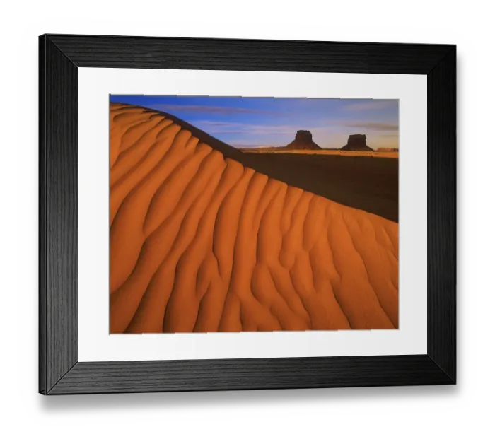 Framed Print : Lukashenka desert sand dunes in northern Arizona