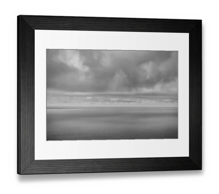 Framed Print : USA, California, Big Sur Coast. Storm clouds shade ocean Framed Print : USA, California, Big Sur Coast. Storm clouds shade ocean