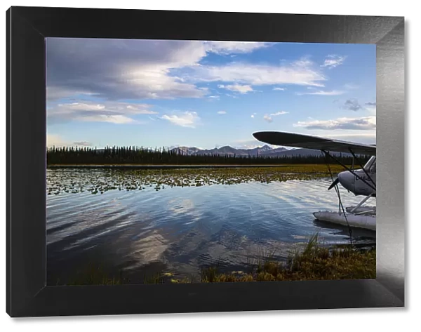 USA, Alaska. Floatplane
