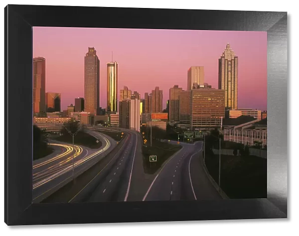 Atlanta Georgia skyline at sunrise