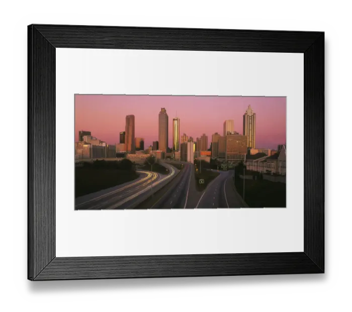 Framed Print : Atlanta Georgia skyline at sunrise Framed Print : Atlanta Georgia skyline at sunrise