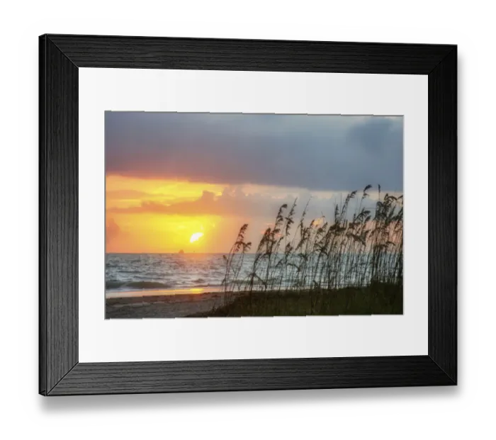 Framed Print : Sunrise on Atlantic Beach Framed Print : Sunrise on Atlantic Beach