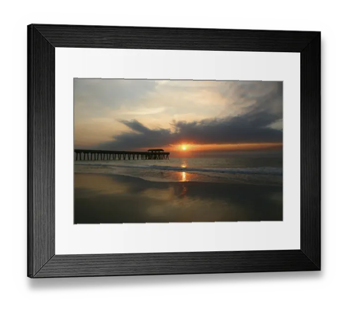 Framed Print : Sunrise on Atlantic Beach Framed Print : Sunrise on Atlantic Beach