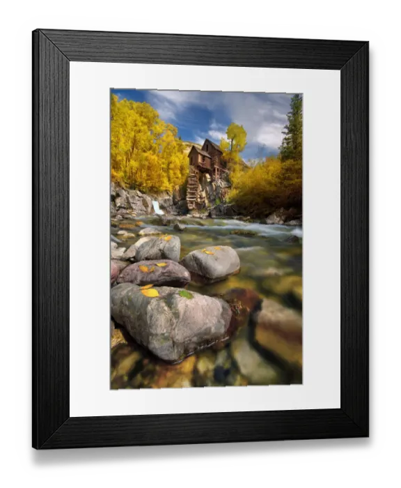 Framed Print : Fall at the Crystal Mill near Marble, Colorado in the Rocky Mountains Framed Print : Fall at the Crystal Mill near Marble, Colorado in the Rocky Mountains