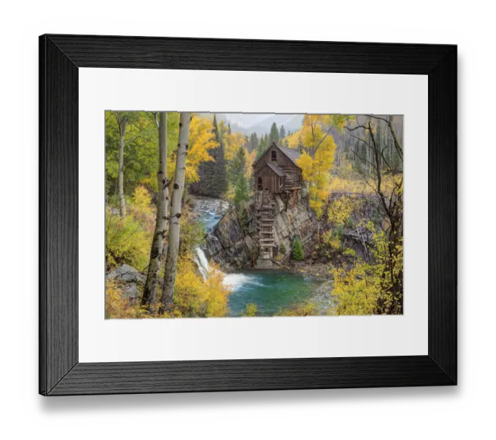 Framed Print : Fall at the Crystal Mill near Marble, Colorado in the Rocky Mountains Framed Print : Fall at the Crystal Mill near Marble, Colorado in the Rocky Mountains