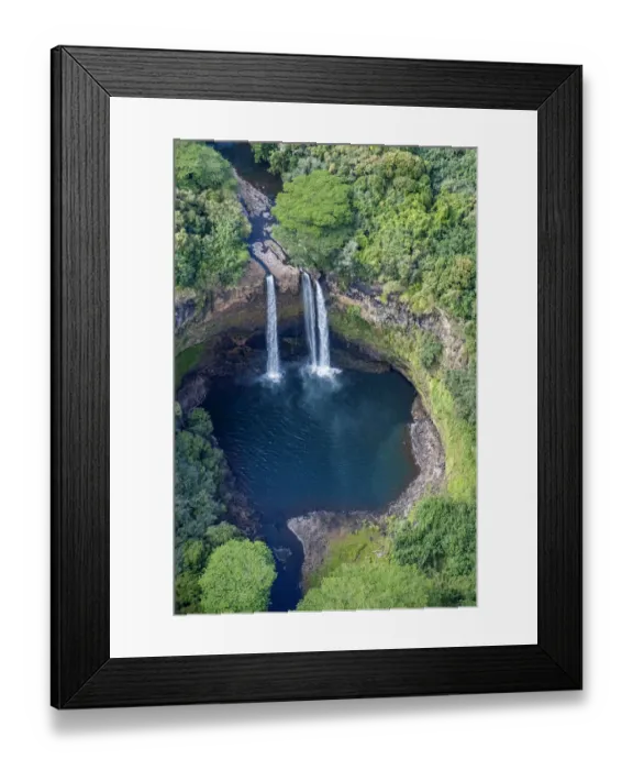 Framed Print : Wailua Falls, Kauai, Hawaii, USA Framed Print : Wailua Falls, Kauai, Hawaii, USA