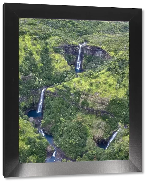 Waterfalls in Waimea Canyon State Park, Kauai, Hawaii, USA
