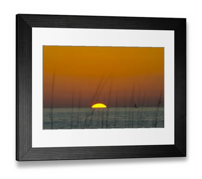 Framed Print : USA, Florida, Sarasota, Siesta Key, Orange Sunset Framed Print : USA, Florida, Sarasota, Siesta Key, Orange Sunset