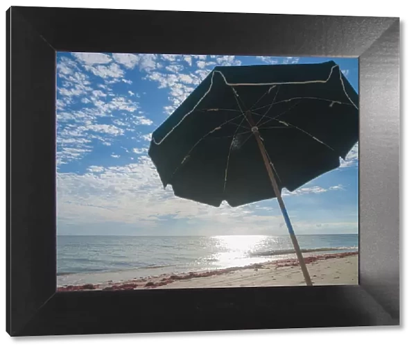 Beach Umbrella, Sanibel Island, Florida, USA