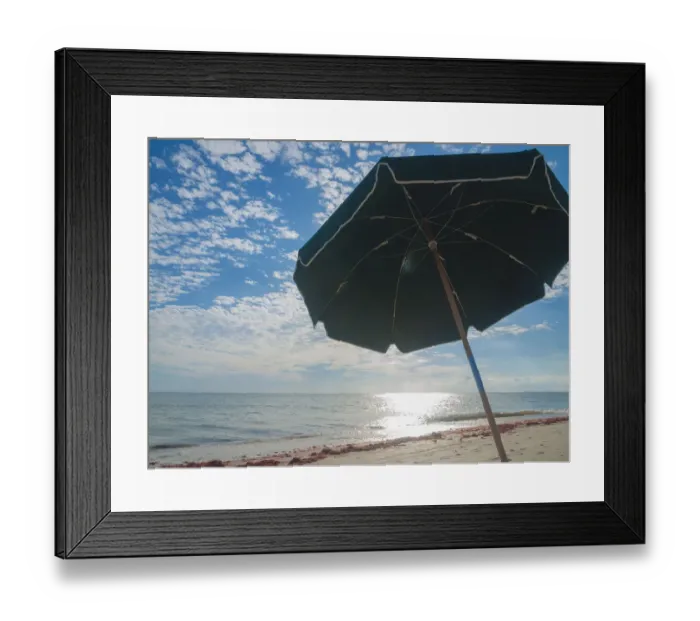 Framed Print : Beach Umbrella, Sanibel Island, Florida, USA Framed Print : Beach Umbrella, Sanibel Island, Florida, USA