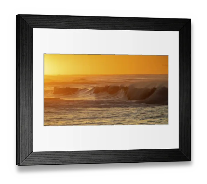 Framed Print : Incoming surf waves at sunrise near Poipu in Kauai, Hawaii, USA Framed Print : Incoming surf waves at sunrise near Poipu in Kauai, Hawaii, USA