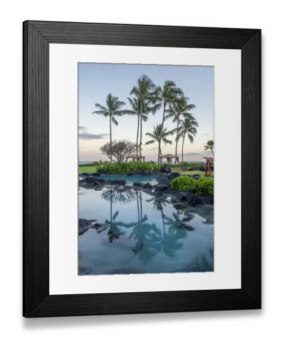 Framed Print : Oceanfront resort, landscape, Kauai, Hawaii, USA Framed Print : Oceanfront resort, landscape, Kauai, Hawaii, USA