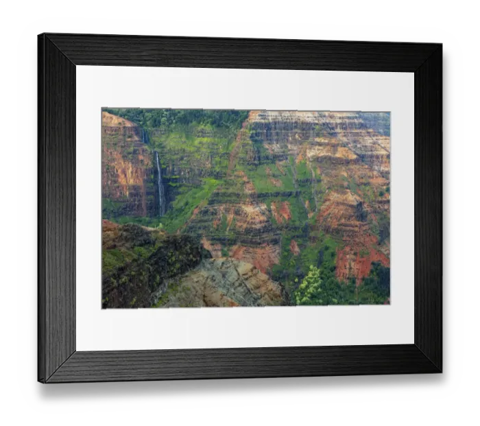 Framed Print : Waipoo Waterfall in Waimea Canyon State Park in Kauai, Hawaii, USA Framed Print : Waipoo Waterfall in Waimea Canyon State Park in Kauai, Hawaii, USA