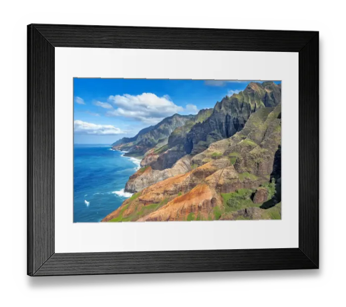 Framed Print : Na Pali Coast, Kauai, Hawaii, USA Framed Print : Na Pali Coast, Kauai, Hawaii, USA