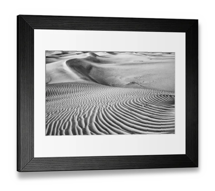 Framed Print : Dune Abstract, Death Valley