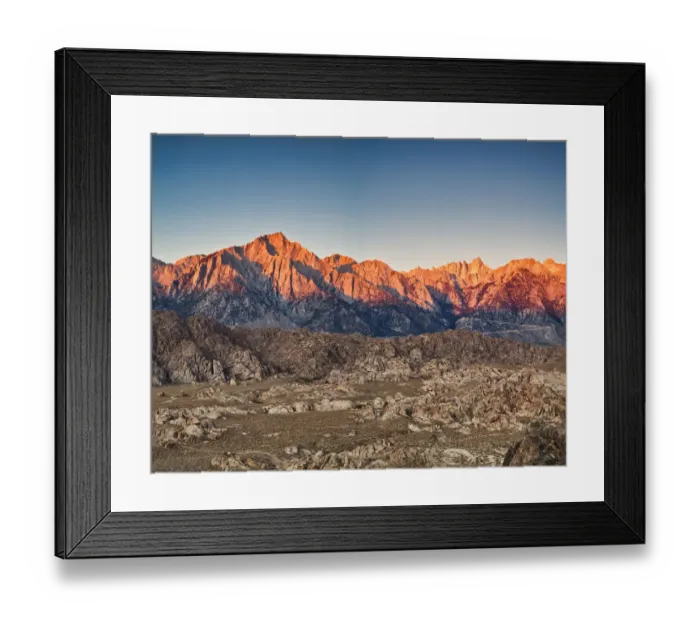Framed Print : Sunrise Alabama Hill, California Framed Print : Sunrise Alabama Hill, California