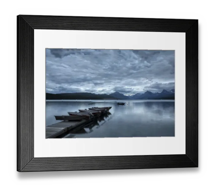 Framed Print : Dock and Lake McDonald, Glacier National Park, Montana Framed Print : Dock and Lake McDonald, Glacier National Park, Montana