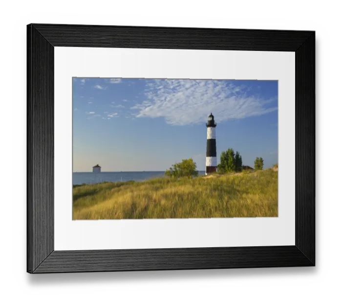 Framed Print : Big Sable Point Lighthouse on the eastern shore of Lake, Michigan Framed Print : Big Sable Point Lighthouse on the eastern shore of Lake, Michigan