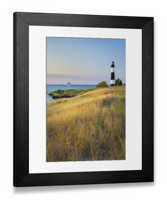 Framed Print : Big Sable Point Lighthouse on the eastern shore of Lake, Michigan