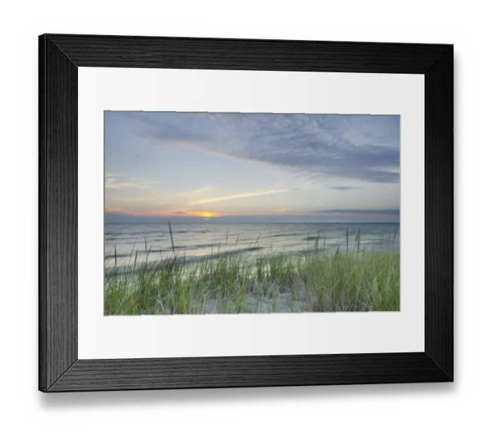 Framed Print : Ludington State Park, Michigan. Sunset on the eastern shore of Lake, Michigan Framed Print : Ludington State Park, Michigan. Sunset on the eastern shore of Lake, Michigan