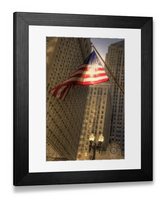 Framed Print : LaSalle street in downtown Chicago Illinois Framed Print : LaSalle street in downtown Chicago Illinois