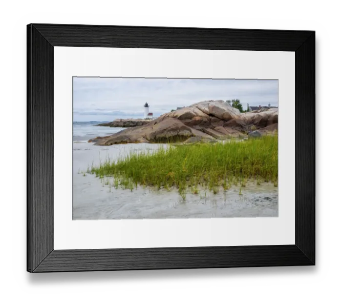 Framed Print : Harbor Light, Ipswich Bay, Annisquam, Massachusetts, USA