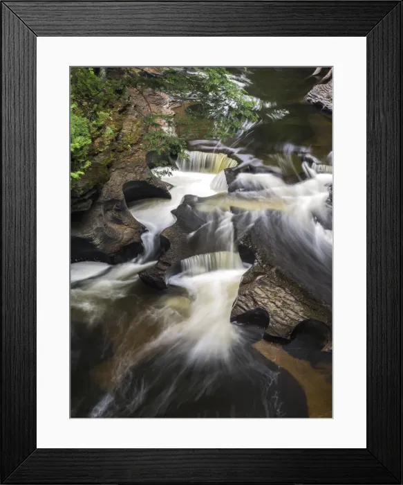 Framed Print : US, Michigan, Upper Peninsula. The Wild and Scenic Presque Isle River creates these Framed Print : US, Michigan, Upper Peninsula. The Wild and Scenic Presque Isle River creates these