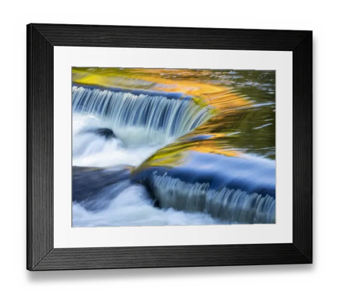 Framed Print : US, Michigan, Upper Peninsula. Reflections on Bond Falls Framed Print : US, Michigan, Upper Peninsula. Reflections on Bond Falls