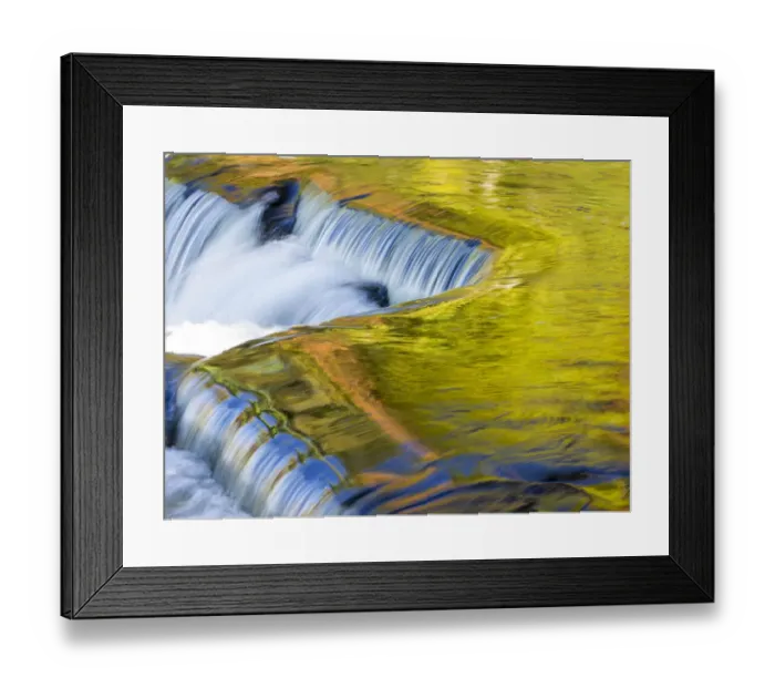 Framed Print : US, Michigan, Upper Peninsula. Reflections on Bond Falls Framed Print : US, Michigan, Upper Peninsula. Reflections on Bond Falls