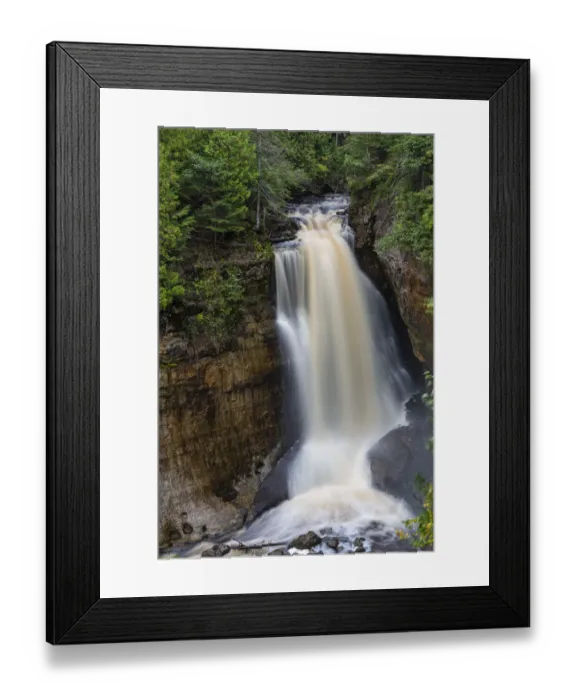Framed Print : Miners Falls in fall, Pictured Rocks National Lakeshore, Alger County, Michigan