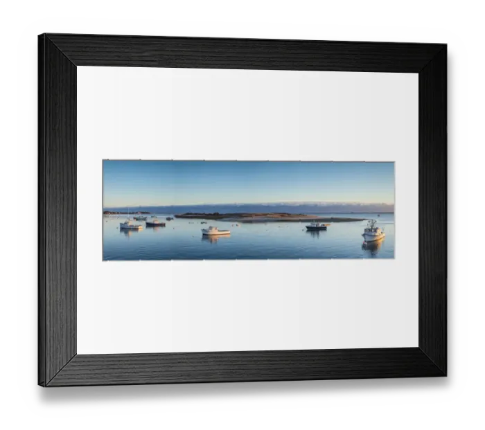 Framed Print : USA, New England, Massachusetts, Cape Cod, Chatham, Chatham Harbor, dawn