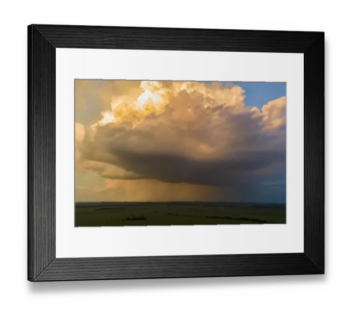 Framed Print : Aerial view of thunderstorm clouds at sunset, Marion County, Illinois Framed Print : Aerial view of thunderstorm clouds at sunset, Marion County, Illinois