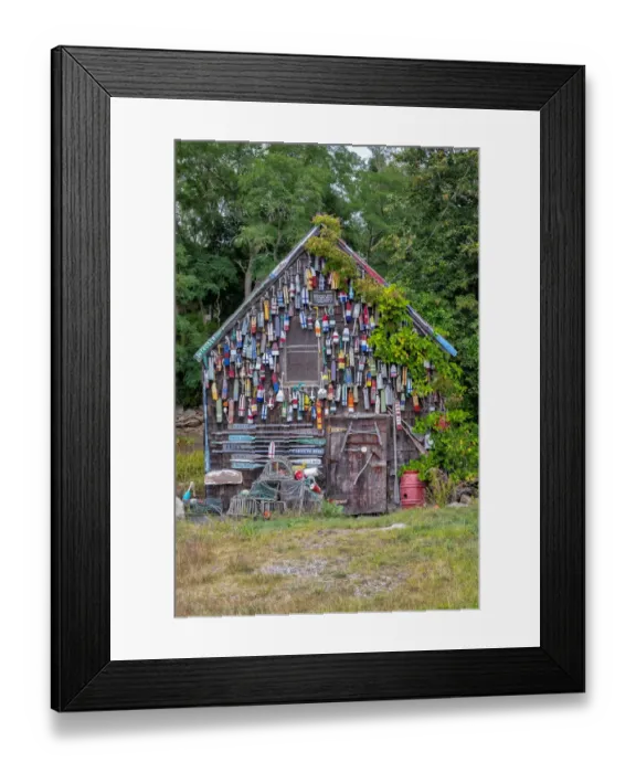 Framed Print : Wooden buoys, Ipswich Bay, Ipswich, Massachusetts